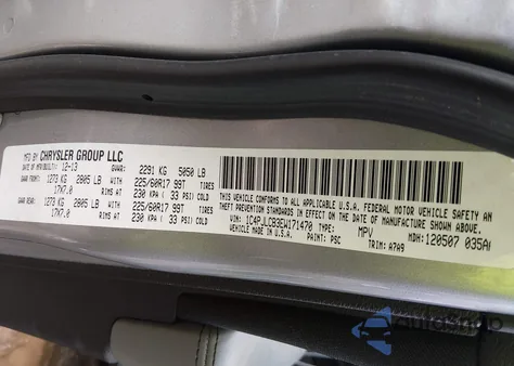 2014 Jeep Cherokee Latitude z USA, uszkodzony, nr VIN 1C4PJLCB3EW171470